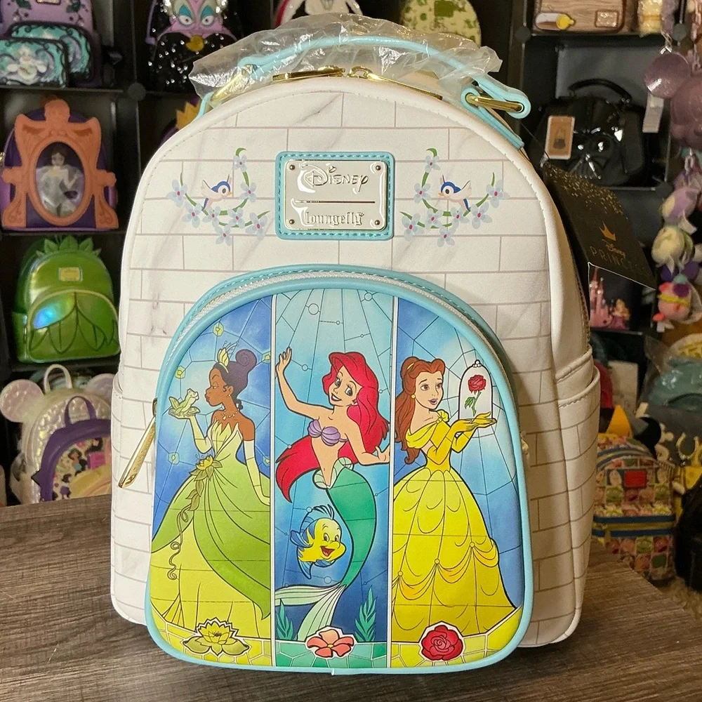 Disney Princesses Stained Glass Castle Loungefly - Picture 1 of 4